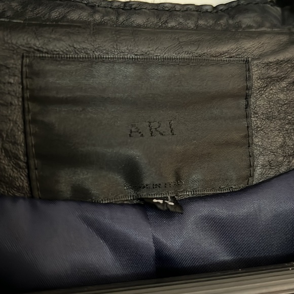 RARE Ari Soho NYC LAMBSKIN Biker Jacket - Picture 3 of 8